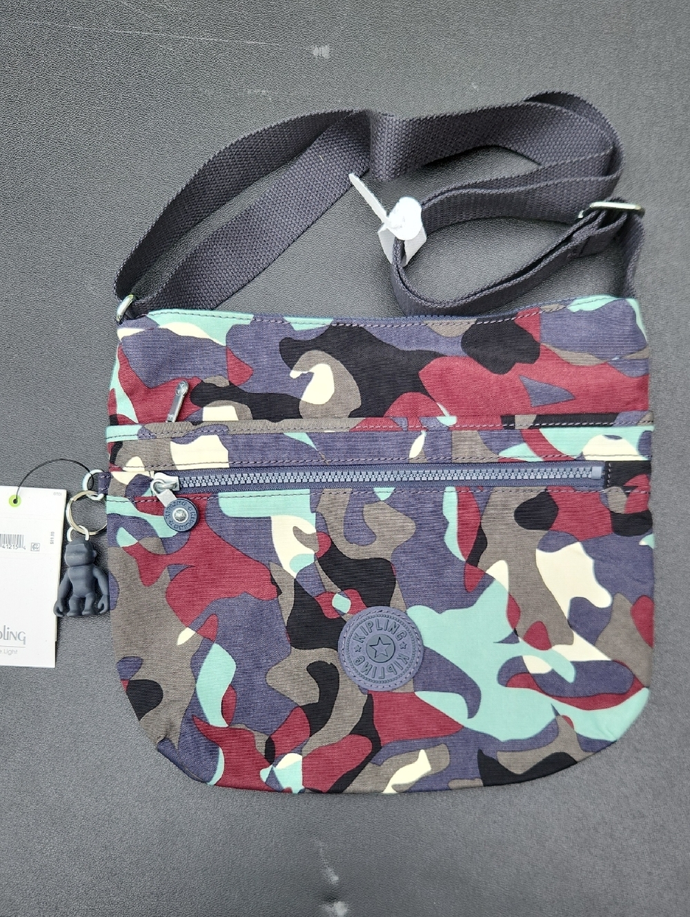Kipling Multicolor Camouflage Crossbody